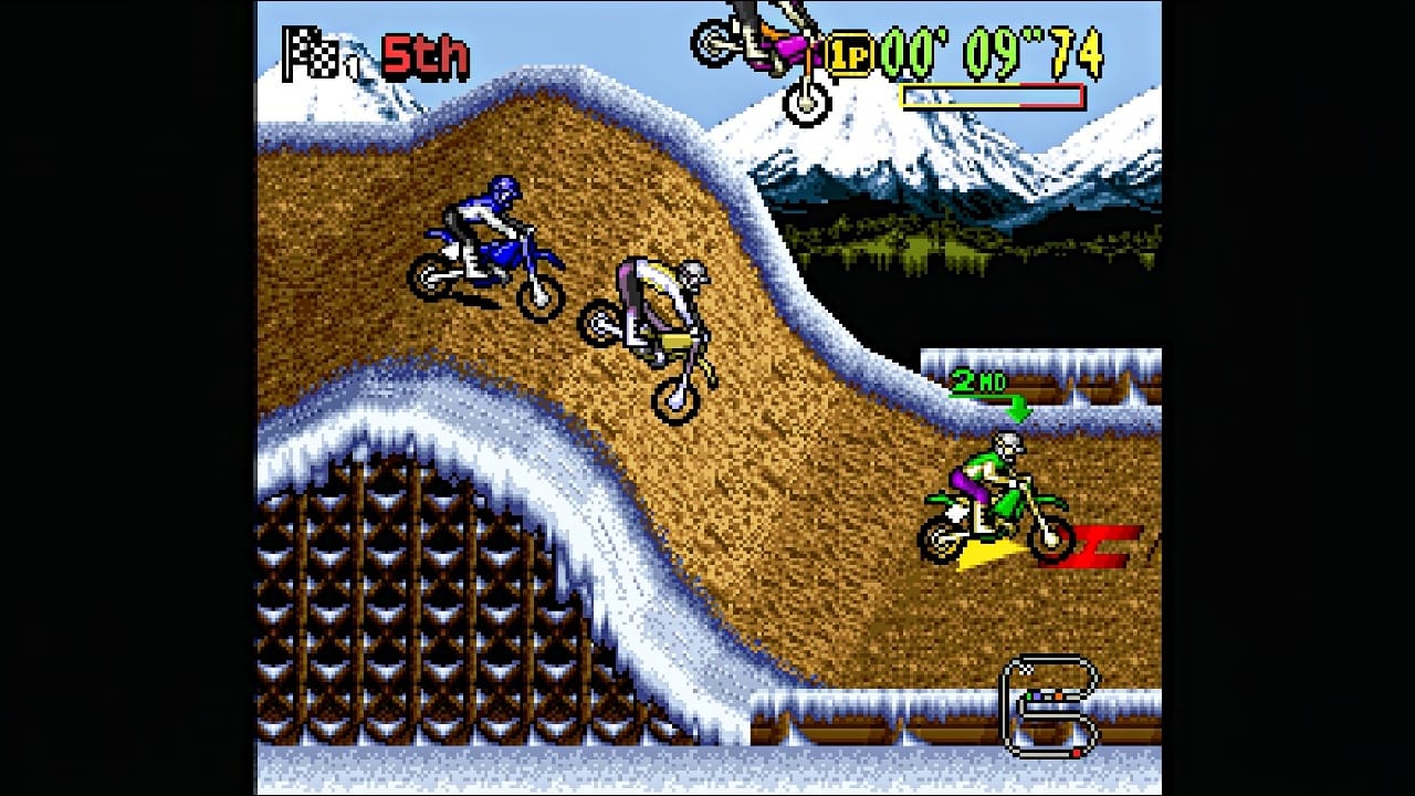 Moto X, the Cancelled 1994 SNES Motocross Game, Is Out on Switch and PlayStation for $5.99