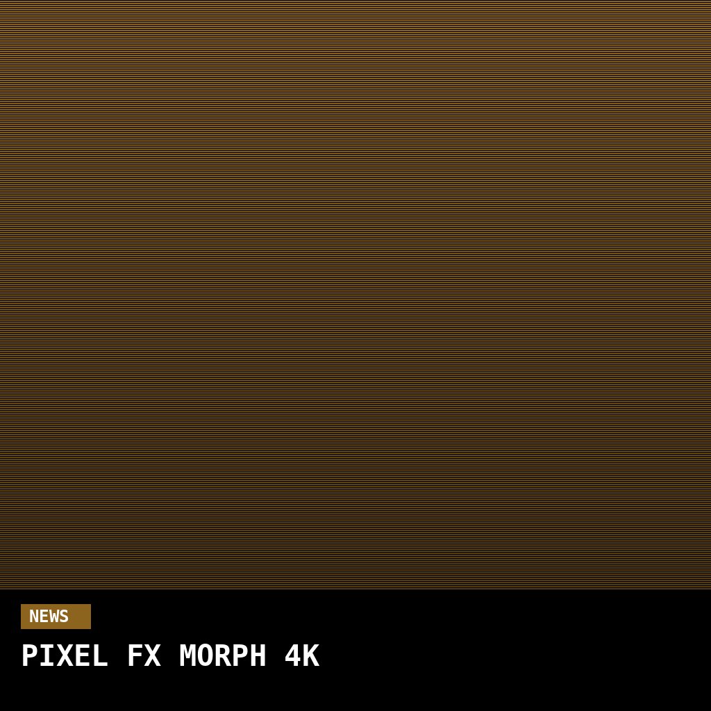 Pixel FX Unveils Morph 4K: The Next Generation of Retro Console Upscaling