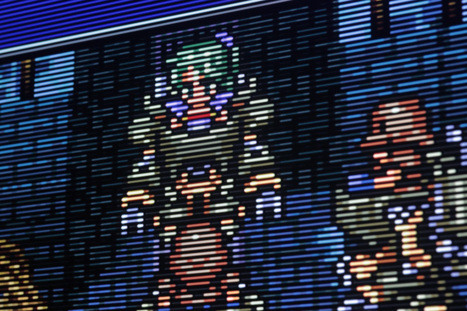 An off-screen photograph from RetroTINK's 6X CE announcement showing the bundled "E-Con BVM" profile, which uses energy conservation scanlines to imitate a professional CRT monitor. Scanline and mask profiles like this shape a still image; the CRT Beam mode in 1.99 deals with motion. Image: RetroTINK.