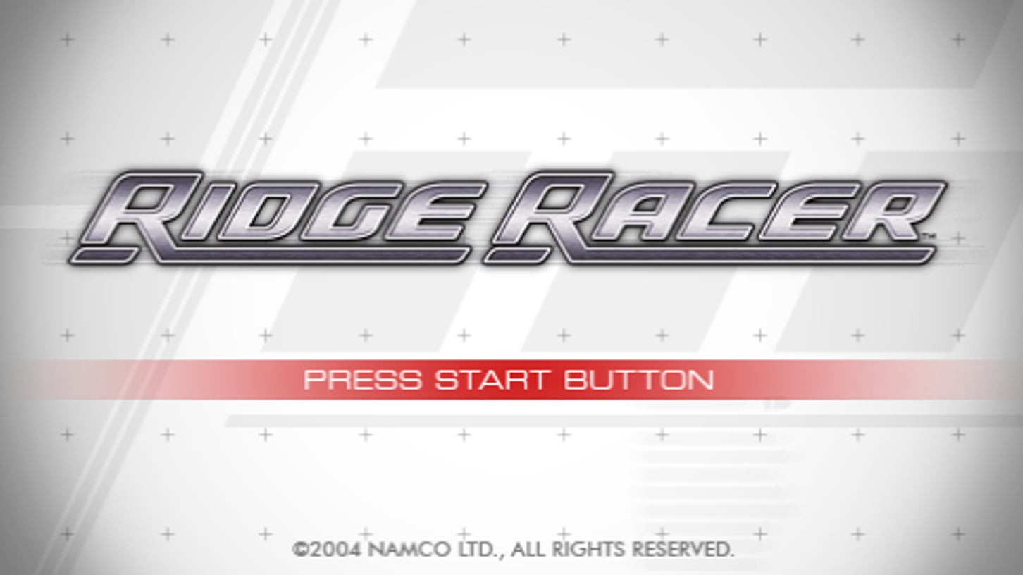 Namco's clean title screen for the 2004 PSP launch.