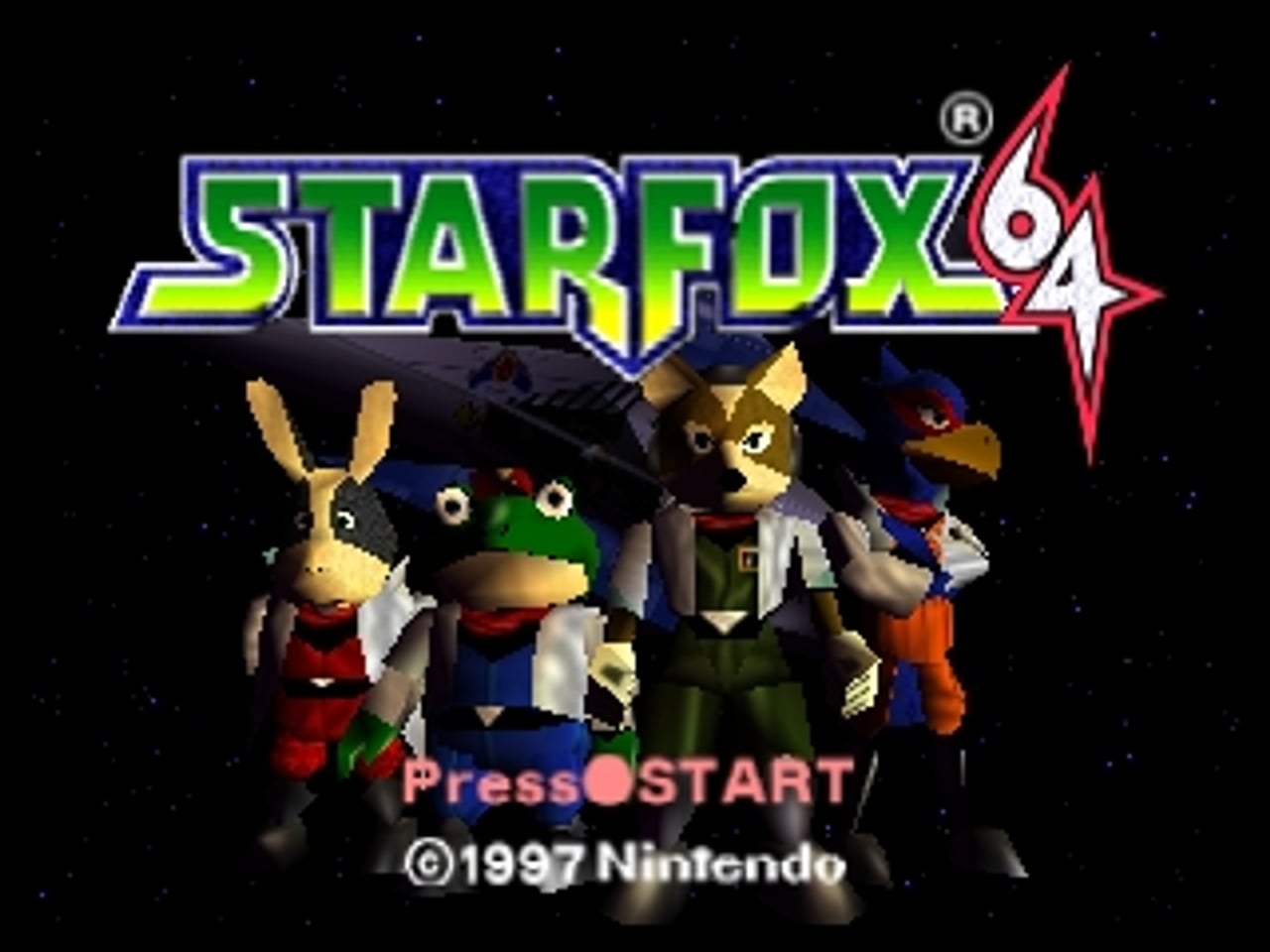 The 1997 title screen: the whole team reporting in.